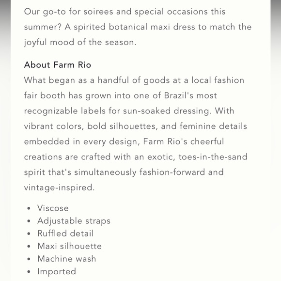 Farm Rio Ruffled Botanical Maxi Dress - Picture 5 of 11